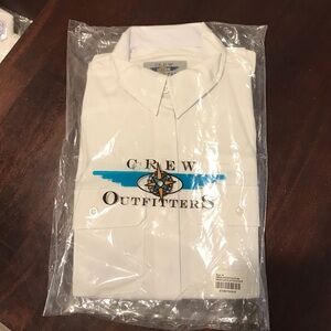 Size 10 Crew Outfitter Female aviator pilot shirt short sleeve NWT